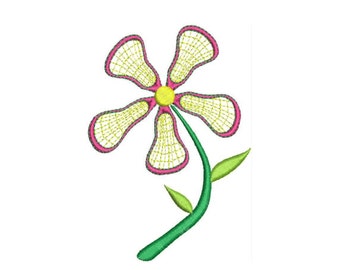 Lacrosse Pockets Flower Machine Embroidery Design for the Lacrosse Player with Style