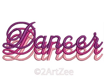 Dancer Echo  Machine Embroidery Design