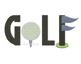 Golf Machine Embroidery Design