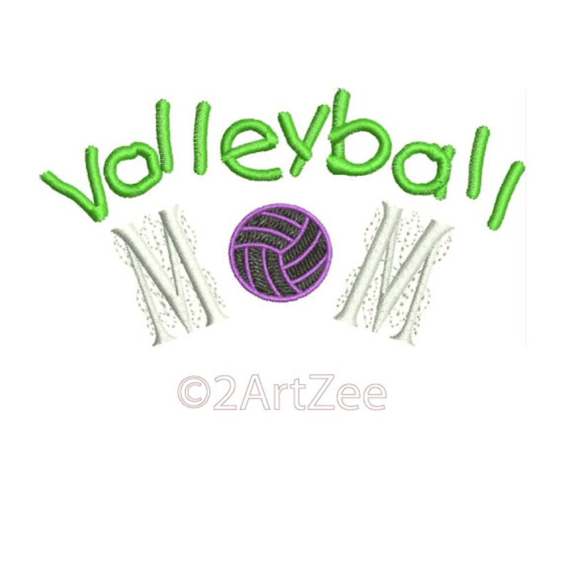 Volleyball Mom Machine Embroidery Design Etsy Volleyball mom embroidery designs machine embroidery designs at