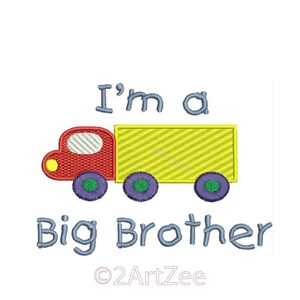 I&#39;m A Big Brother Machine Embroidery Design
