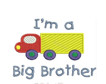 I'm A Big Brother Machine Embroidery Design