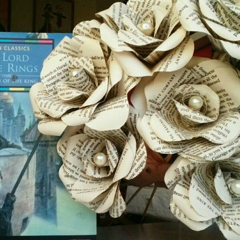 Lord Of The Rings Forever Flowers Paper Roses Unique Geek | Etsy