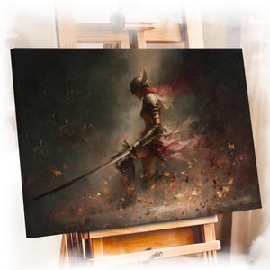 Malenia Elden Ring Canvas Print: Dark Fantasy Game Art