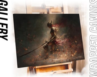 Malenia Elden Ring Canvas Print: Dark Fantasy Game Art