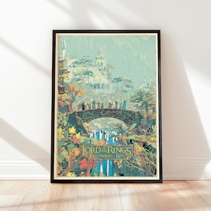Lord of the Rings kilian eng poster, LOTR Fellowship of the Ring print poster, Lord of the Rings kunst aan de muur, filmafdruk - cadeau, Lotr Print