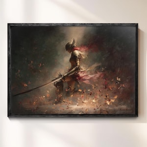 Malenia Elden Ring Canvas Print: Dark Fantasy Game Art