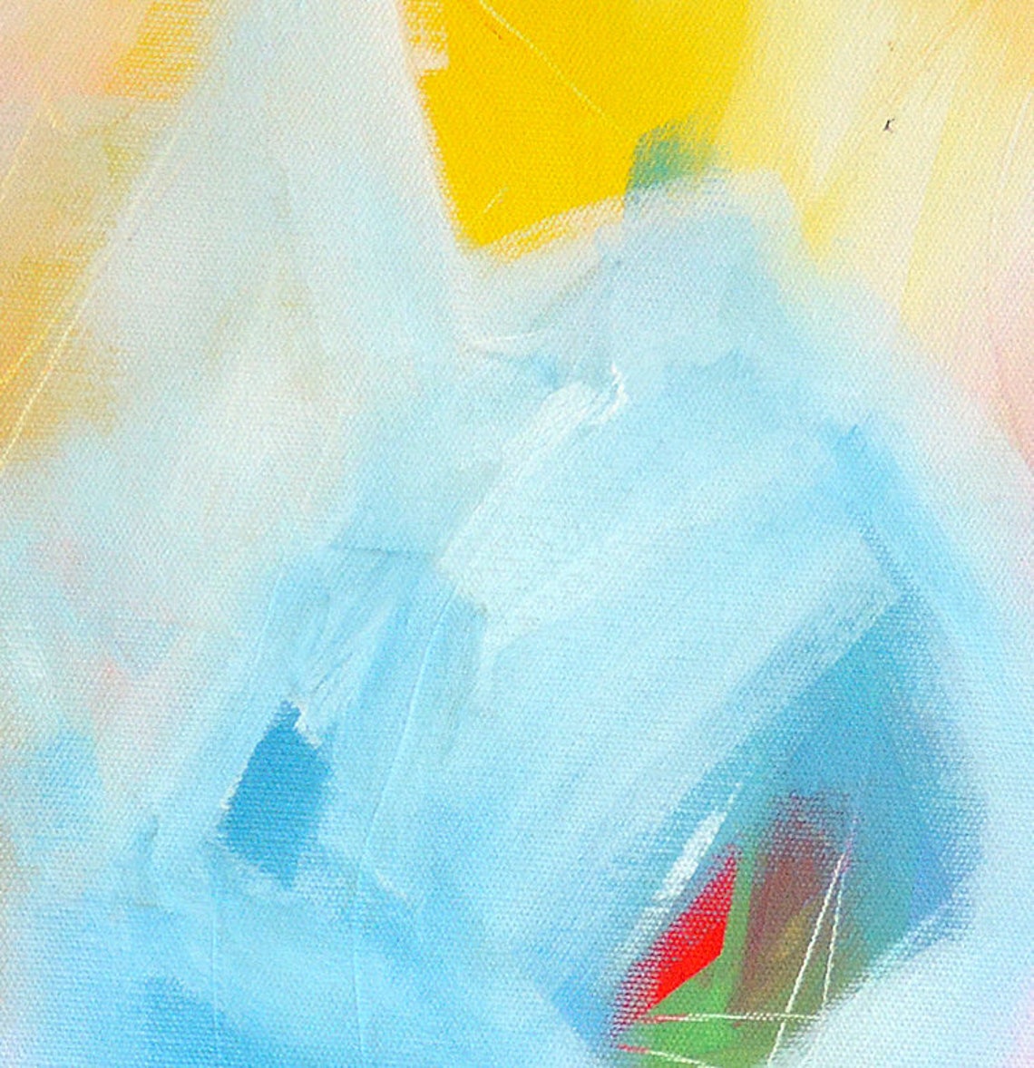 Blue Pink Yellow Abstract Art Print Abstract Giclee Print on Etsy
