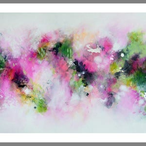 Abstract Art Print, Pink Art Print on Paper, Abstract Fine Art Print, Modern Abstract Painting, Colourful Wall Art,