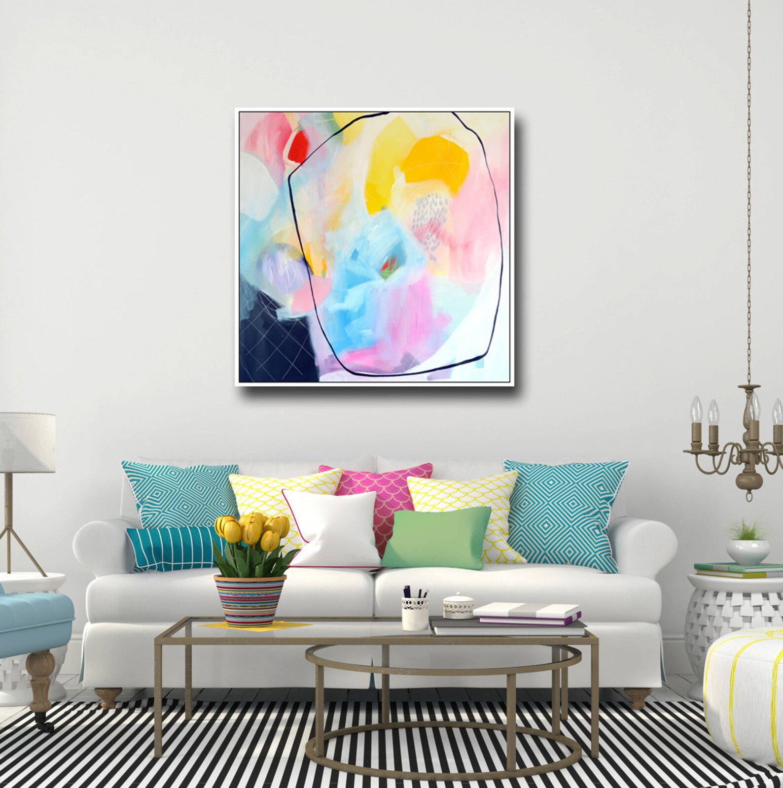 Large Abstract Canvas Print Wall Art Giclee Print From Etsy UK