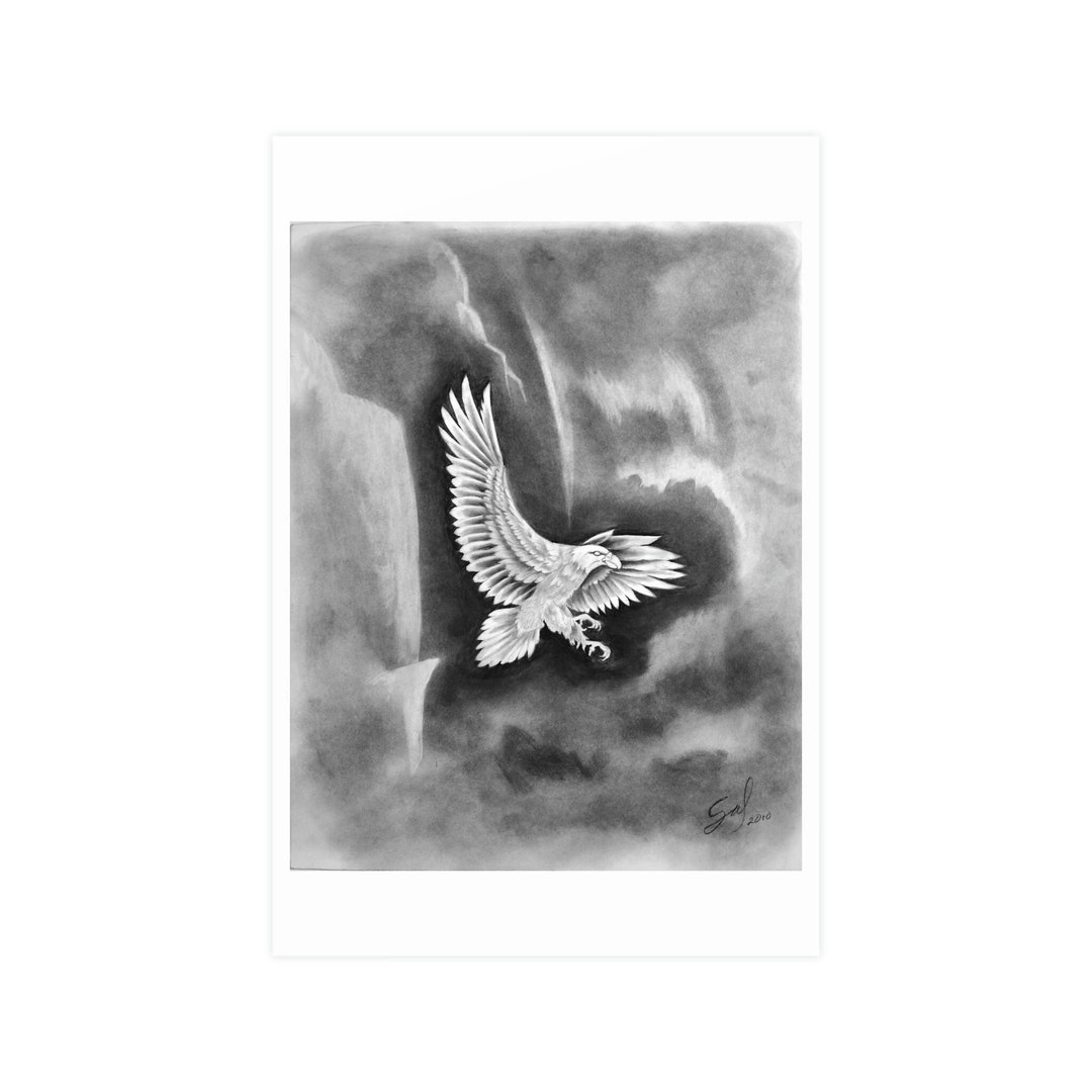 Home Décor Print Black and White Pencil Art Prints SPIRIT Etsy