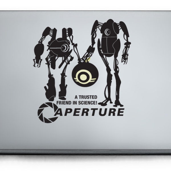 Rusted Friends  - Companion Bots from Portal 2 - Laptop Decal