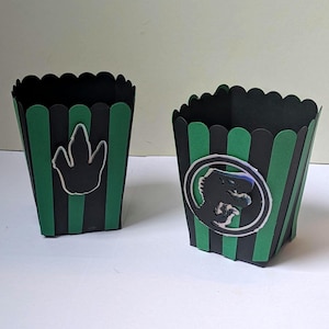Jurassic Park Popcorn Boxes - dinosaur theme party decor