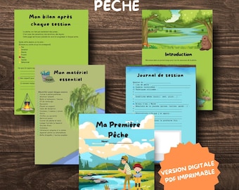 My First Fishing – Digital Notebook to Download | Children’s Fishing Journal | A4 PDF for printing or digital use