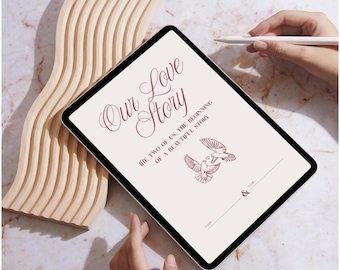 Our Love Story – Fillable Digital Journal | Young Couple | Printable A4 PDF or Digital Use – Short ENG Edition