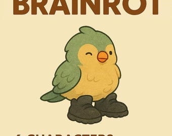Pájaro Brainrot PNG: Animal de IA lindo y robusto para uso personal