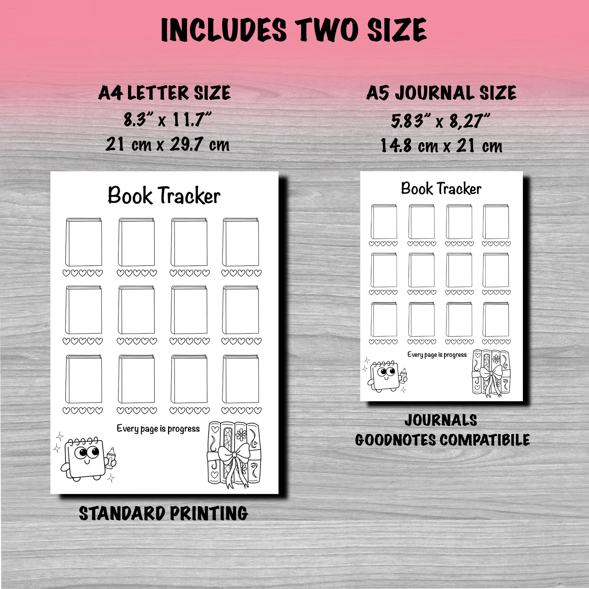 Book Tracker - PRINTABLE Page - DIGITAL Reading Journal - Add Your Book ...