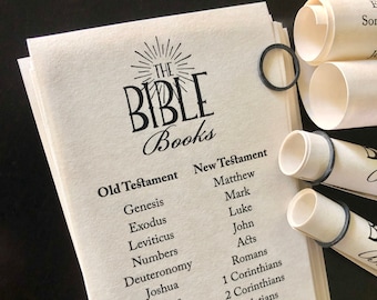 Bible Books Scrolls: Christian Education Gifts & Favors (Set of 30)