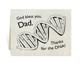 DNA genealogy God bless you Dad clip art digital black printable DIY card coloring page for birthday thanks love, fathers day, father-in-law