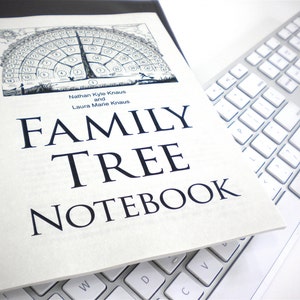 Family Tree Notebook printable pdf-fill-in-blank-template gifts for dad mother father him her baby men women grandparents in-laws children