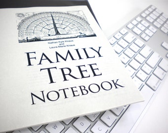 Family Tree Notebook printable pdf-fill-in-blank-template gifts for mother father him her baby men women grandparents in-laws children