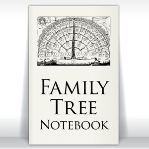 Family Tree Notebook Print Edition 2-per-order genealogy notes ancestry gifts for dad mom baby men women grandparents mother father in-laws