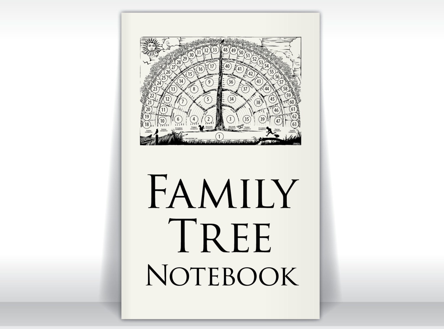 Family Family Personal Into Memories To And Tree Write Ancestors’ Genealogy  Notebook-Handwritten Office & Stationery Notebook white