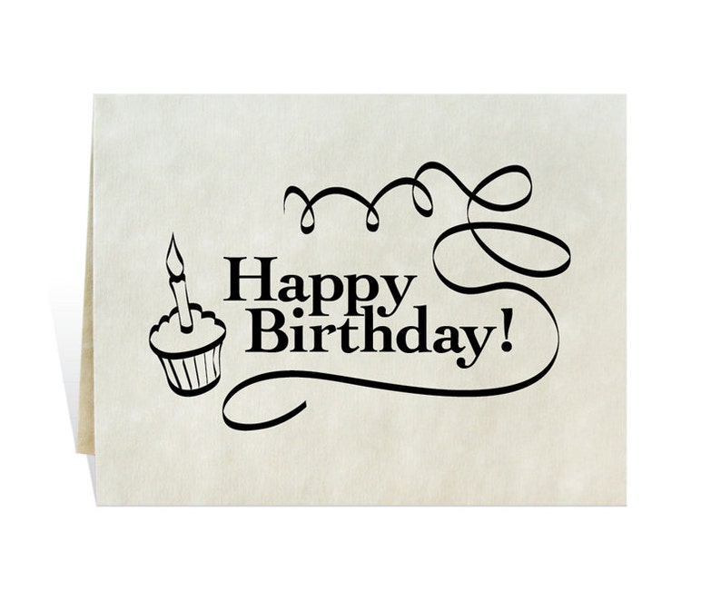 Joyeux anniversaire carte cupcake bougie célébration banderoles l'art numérique est téléchargeable et imprimable sur papeterie coloriage page bannière affiche image 1