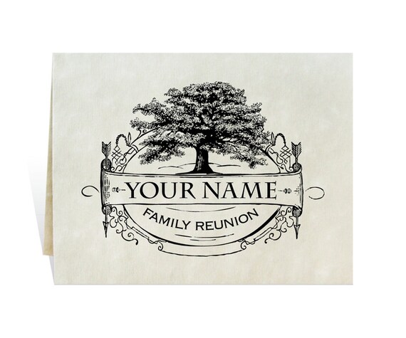 Family Reunion Invitation With Enough Space For Schedule Etsy