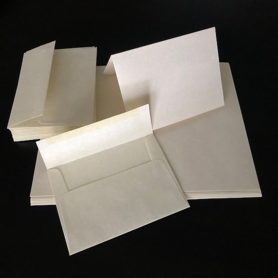 Blank Paper and Envelopes Parchment Stationery for Thank You