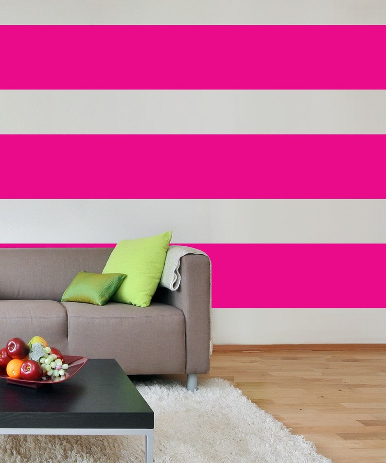 STRIPE Wall Decal / 10 / wall stripes wall decal Etsy