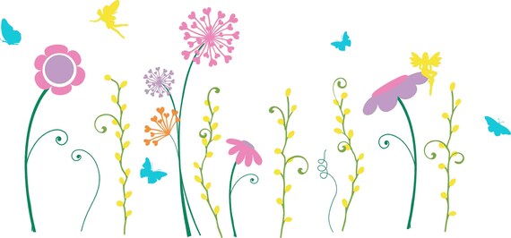 Fairy Garden Wall Decal Faerie