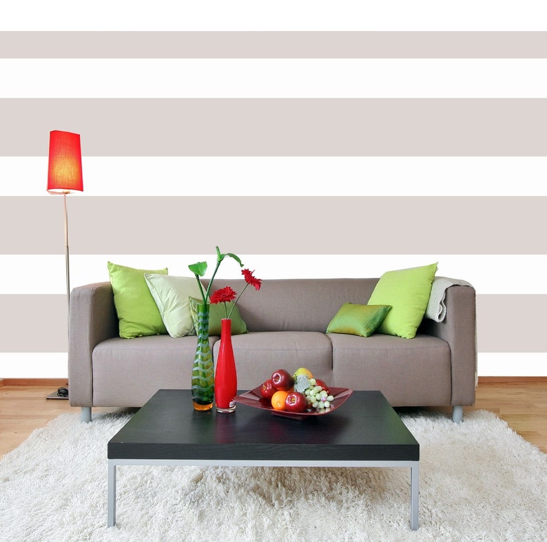 Stripe Wall Decal 10 Stripes Decals Living Room For Bedroom Teens - Stripe Wall Decals Stripe Wall Decal 10 Stripes Decals Living Room For Bedroom Teens - Stripe Wall Decals