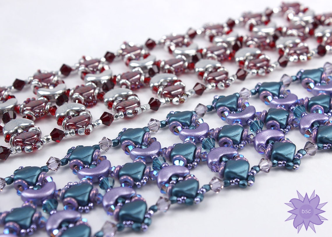 Sailors Moon Cuff Bracelet Tutorial Silky Bead Arcos Par Etsy