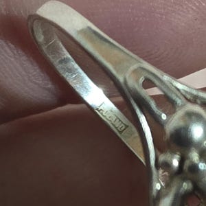 Bernstein Art Deco Bernsteinring , Bernstein, 925 Sterlingsilber Bild 11