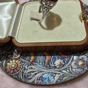 Bernstein Art Deco Bernsteinring , Bernstein, 925 Sterlingsilber Bild 3