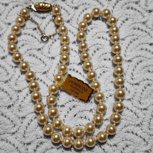 Vintage Manacor Mallorca Pearl Necklace Hand-Knotted Organic Pearls with Gold Vermeil 925 Silver Clasp Classic Spanish Pearl Jewelry