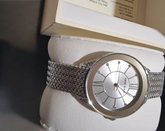 Anne Klein NY Silver Mesh Watch with Swarovski Crystals - NIB Anne Klein New York 12/2309SVSV Swarovski Crystal Silver  main image 4