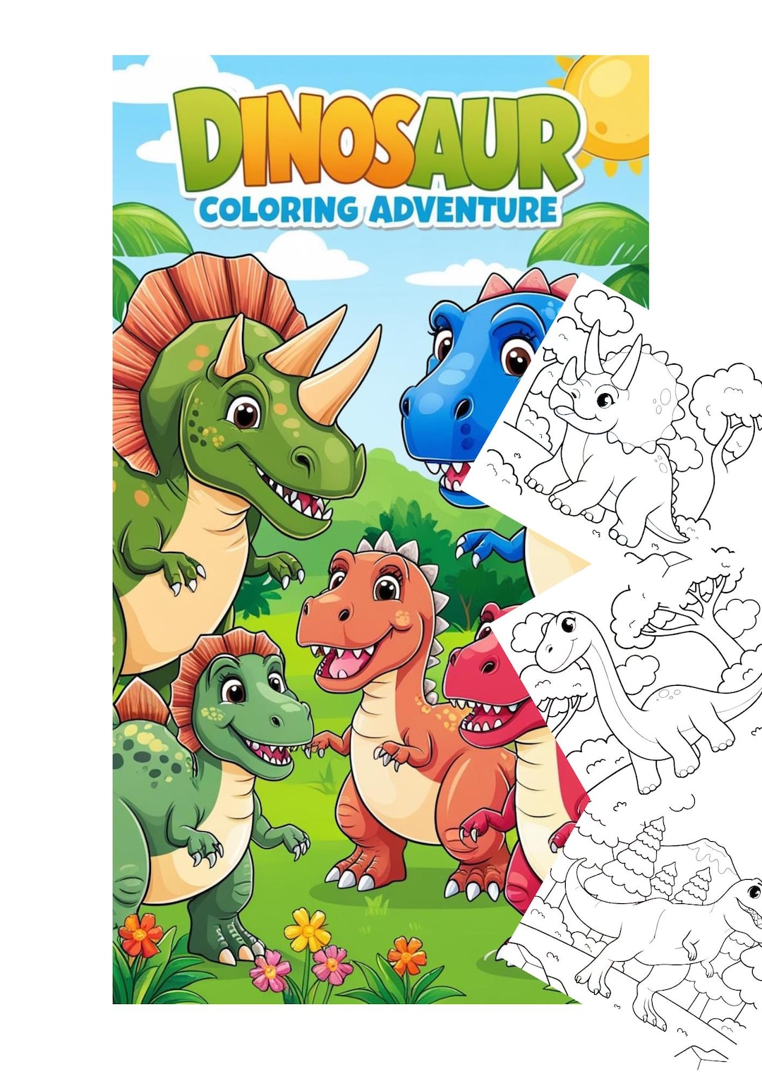 Dinosaur Coloring Book for Kids | 10+ Fun & Educational Dino Pages ...