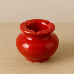 Handmade Moroccan Ceramic Ashtray – Colorful Glazed Pottery with 3 Cigarette Rests – Traditional Artisan Design