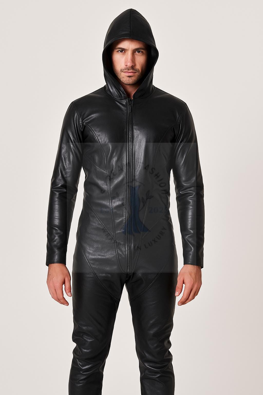 Leather jumpsuit men - Etsy 日本