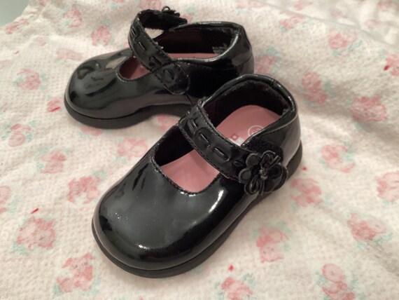 Black patent leather Mary Janes, baby size 3, Bab… - image 8