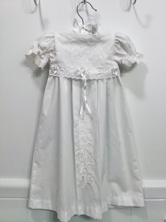 Christening dress, 0 - 3 months, white,  Peaches … - image 2