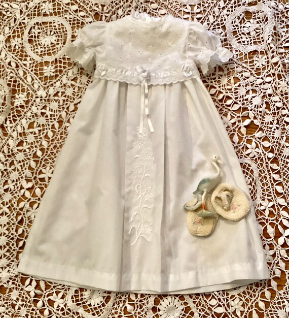 Christening dress, 0 - 3 months, white,  Peaches … - image 9