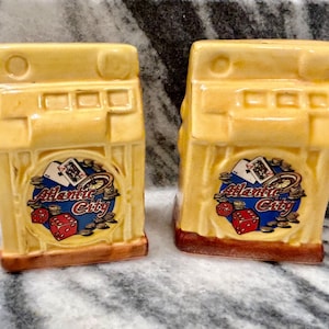 Atlantic City salt and pepper shakers, slot machines, kitsch, souvenirs