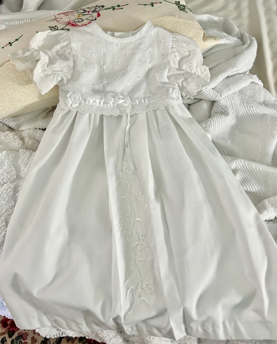 Christening dress, 0 - 3 months, white,  Peaches … - image 3