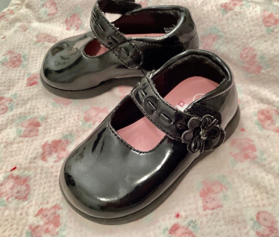 Black patent leather Mary Janes, baby size 3, Bab… - image 7
