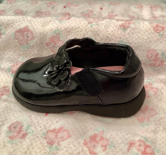 Black patent leather Mary Janes, baby size 3, Bab… - image 3