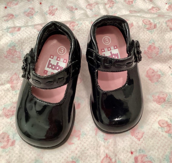 Black patent leather Mary Janes, baby size 3, Bab… - image 6