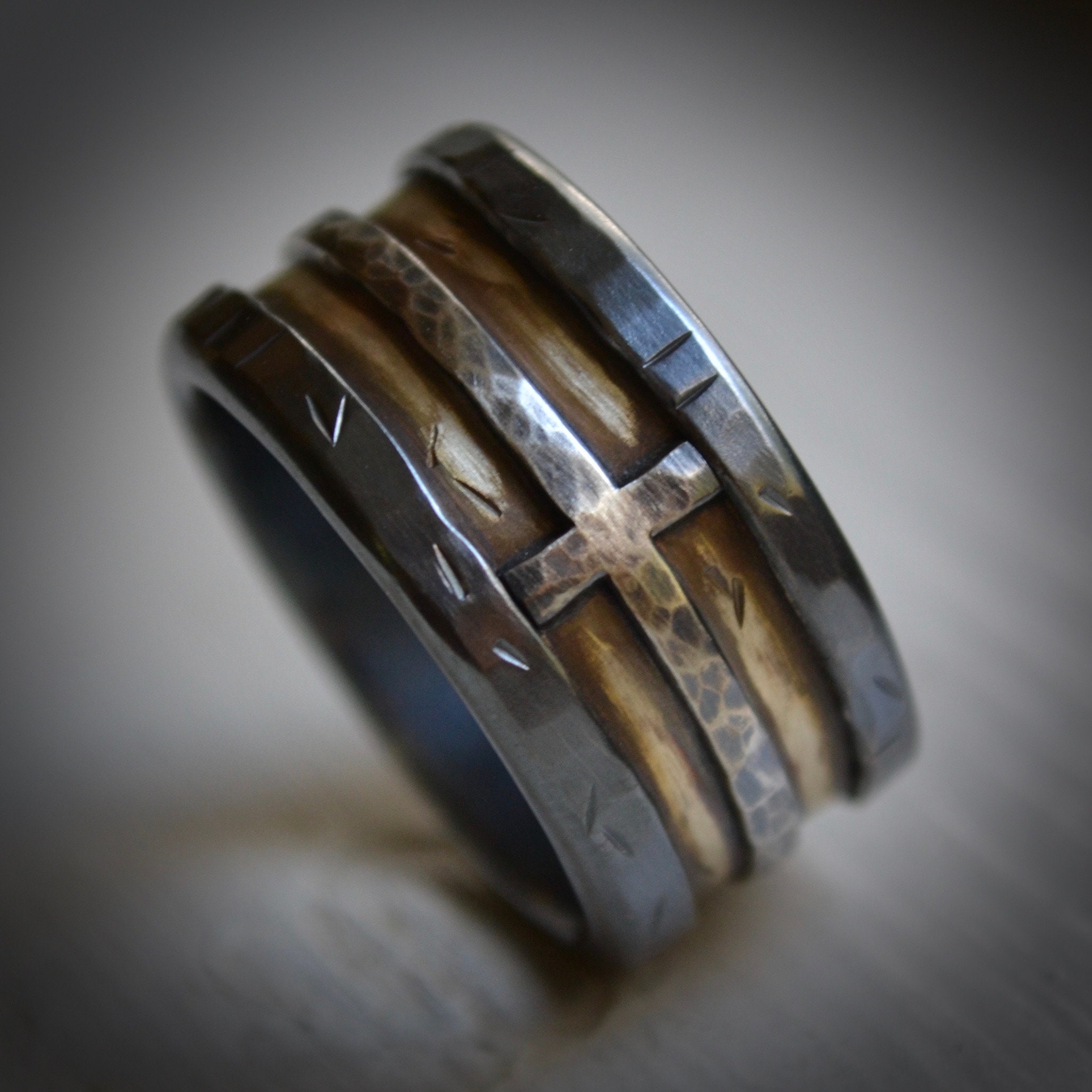 Mens rustic shop rings